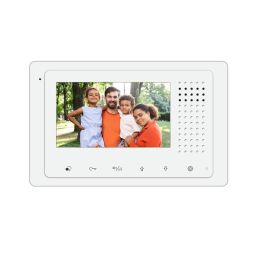 2Easy Video Intercom System 5012-N Hands-Free Monitor Station  DT-433 for 2-Wire Video Intercom Systems with 4.3-inch Color Screen, 6 Touch Buttons, I